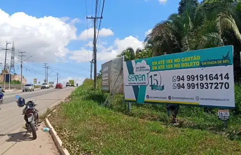 Br. 230. Saida de Marabá, sentido Cidade Jardim, Frente . a Faculdade Pitagora Marabá - PA
