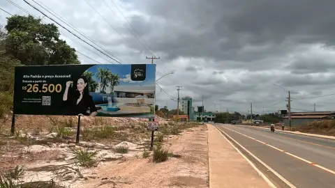 Localizado na entrada da nova Ponte Ana Miranda, no Núcleo Nova Marabá.